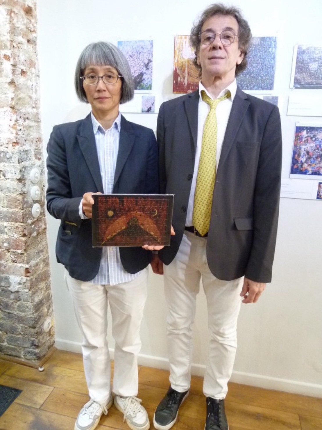 展示作品のアップ