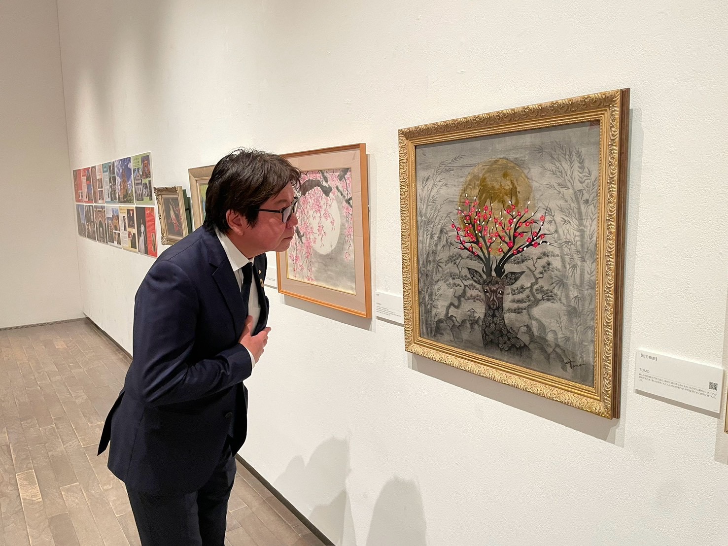 展示作品のアップ