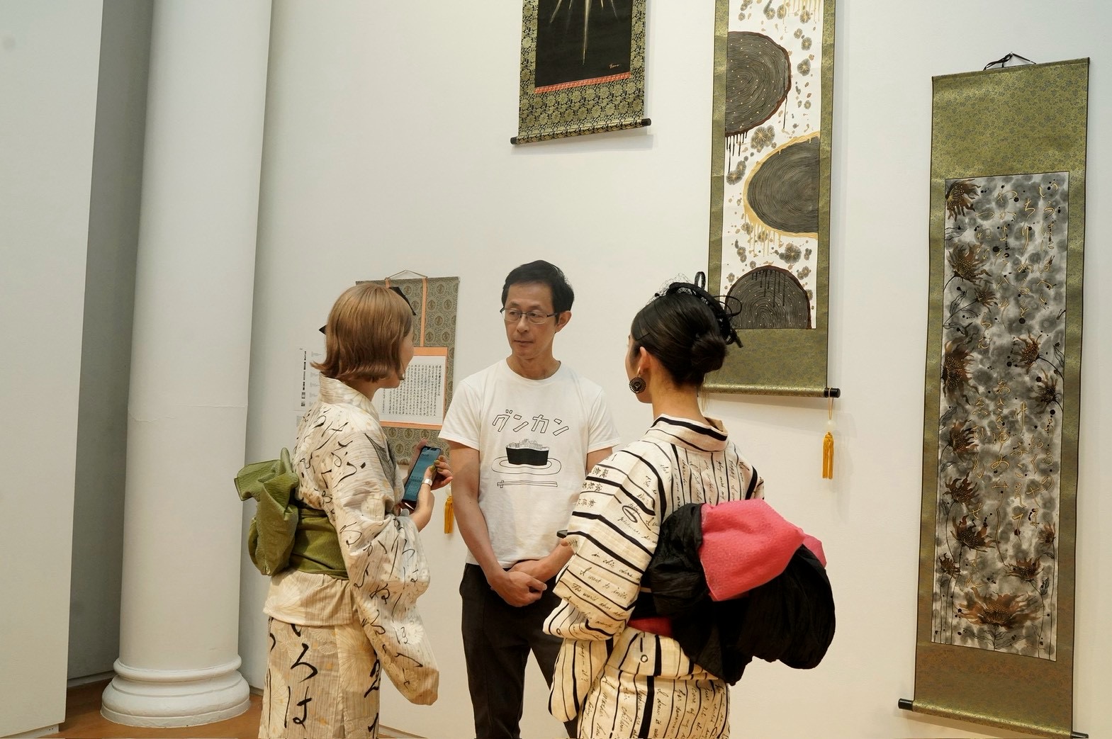 展示作品のアップ