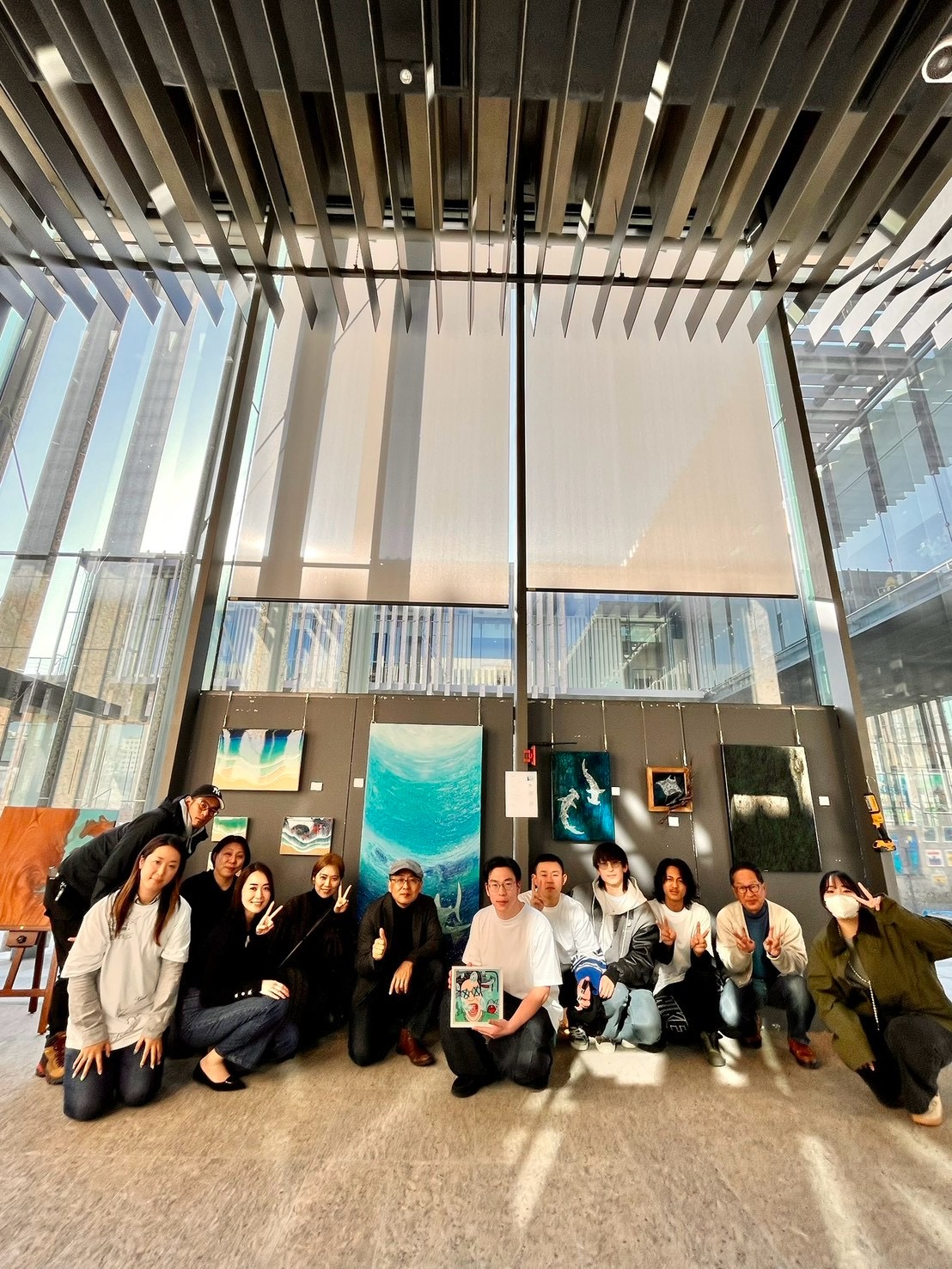 展示作品のアップ
